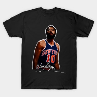 Walt Frazier The Clyde Basketball Legend Signature Vintage Retro 80s 90s Bootleg Rap Style T-Shirt